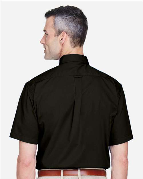 Harriton Men's Easy Blend™ Twill Dress Shirt with Stain-Release M500S