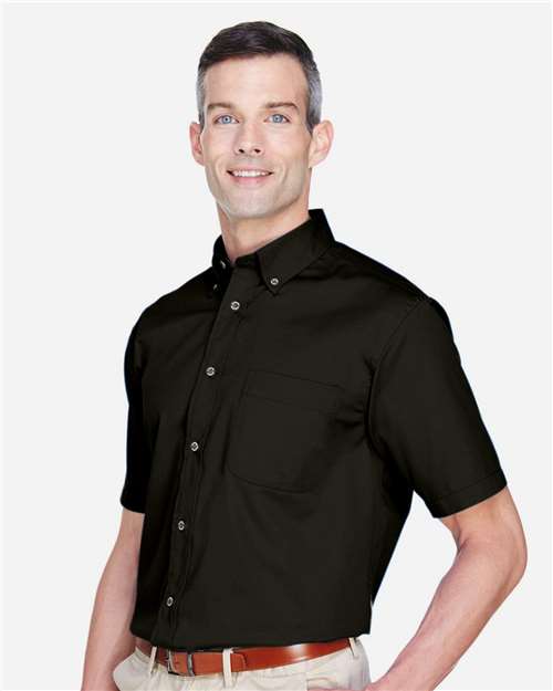 Harriton Men's Easy Blend™ Twill Dress Shirt with Stain-Release M500S