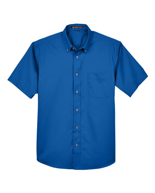 Harriton Men's Easy Blend™ Twill Dress Shirt with Stain-Release M500S
