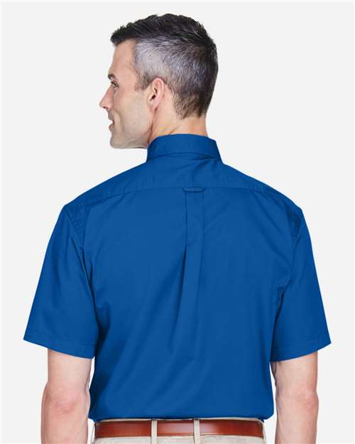 Harriton Men's Easy Blend™ Twill Dress Shirt with Stain-Release M500S