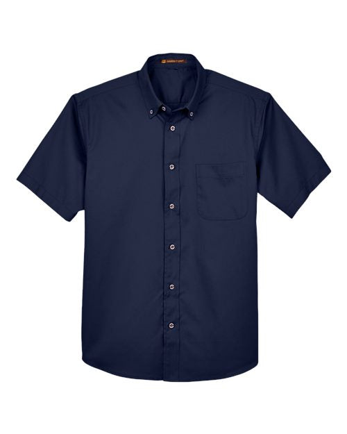 Harriton Men's Easy Blend™ Twill Dress Shirt with Stain-Release M500S