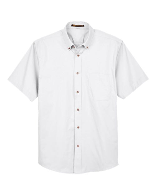 Harriton Men's Easy Blend™ Twill Dress Shirt with Stain-Release M500S