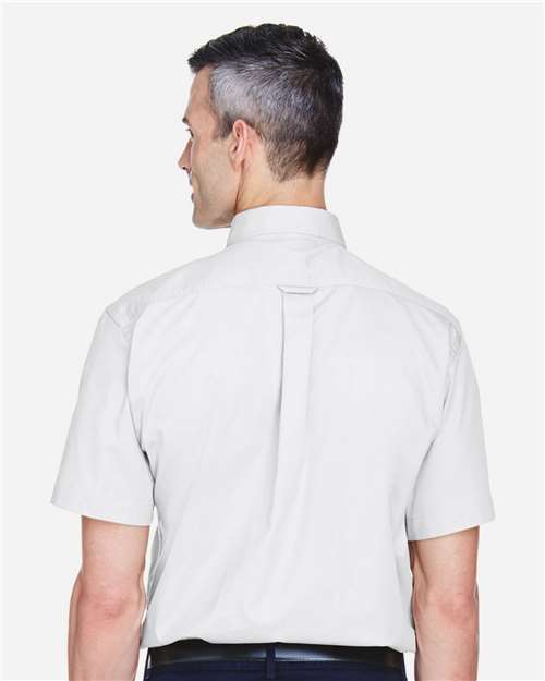 Harriton Men's Easy Blend™ Twill Dress Shirt with Stain-Release M500S