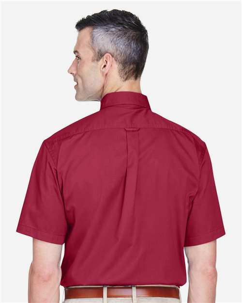 Harriton Men's Easy Blend™ Twill Dress Shirt with Stain-Release M500S