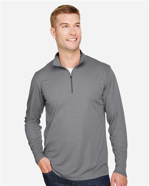 Team 365 Men's Zone Sonic Heather Performance Quarter-Zip Pullover TT31H