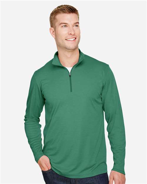 Team 365 Men's Zone Sonic Heather Performance Quarter-Zip Pullover TT31H