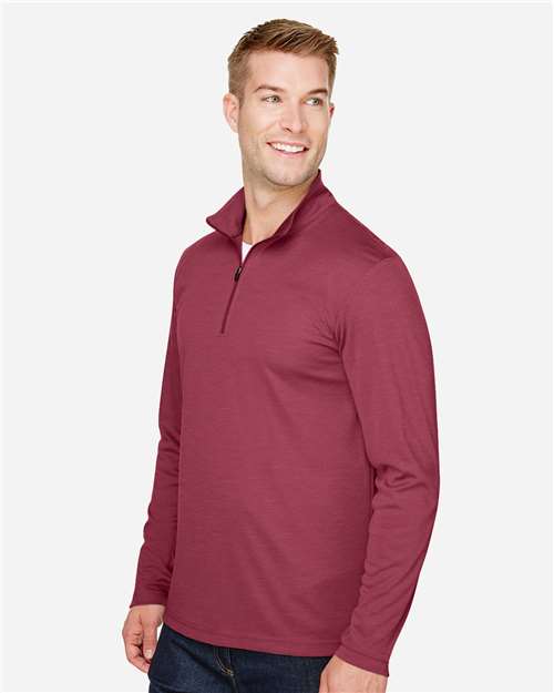 Team 365 Men's Zone Sonic Heather Performance Quarter-Zip Pullover TT31H