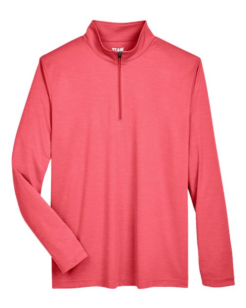 Team 365 Men's Zone Sonic Heather Performance Quarter-Zip Pullover TT31H