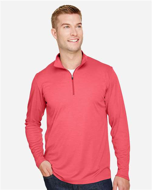 Team 365 Men's Zone Sonic Heather Performance Quarter-Zip Pullover TT31H