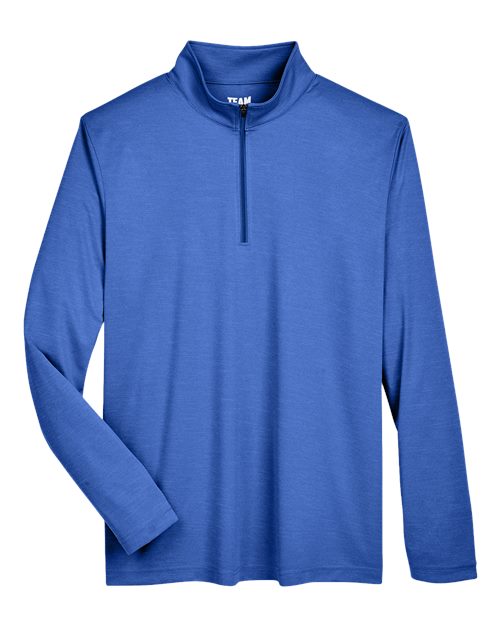 Team 365 Men's Zone Sonic Heather Performance Quarter-Zip Pullover TT31H