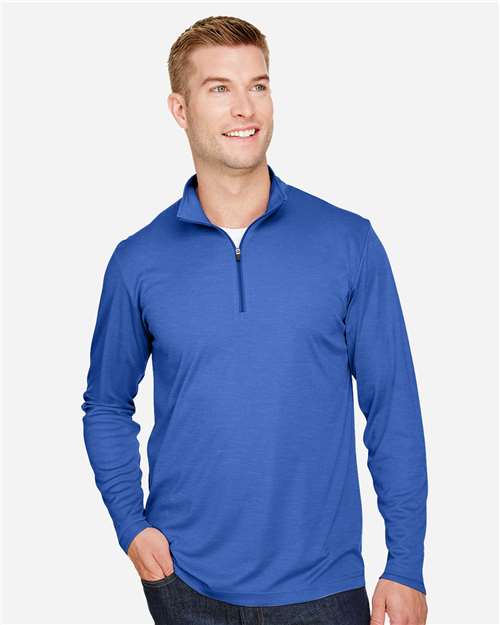 Team 365 Men's Zone Sonic Heather Performance Quarter-Zip Pullover TT31H