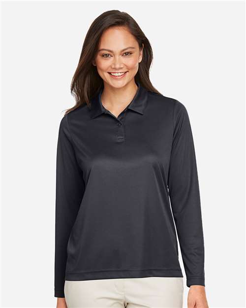 Team 365 Women's Zone Performance Long Sleeve Polo TT51LW