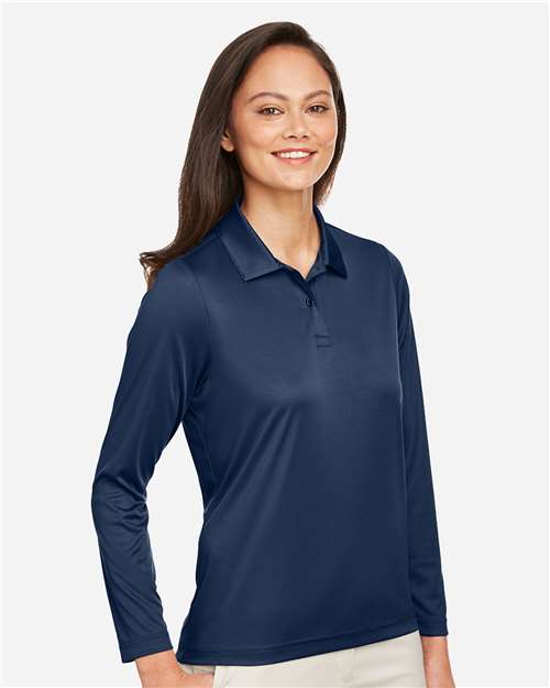 Team 365 Women's Zone Performance Long Sleeve Polo TT51LW