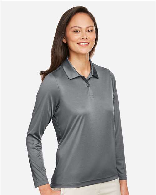 Team 365 Women's Zone Performance Long Sleeve Polo TT51LW