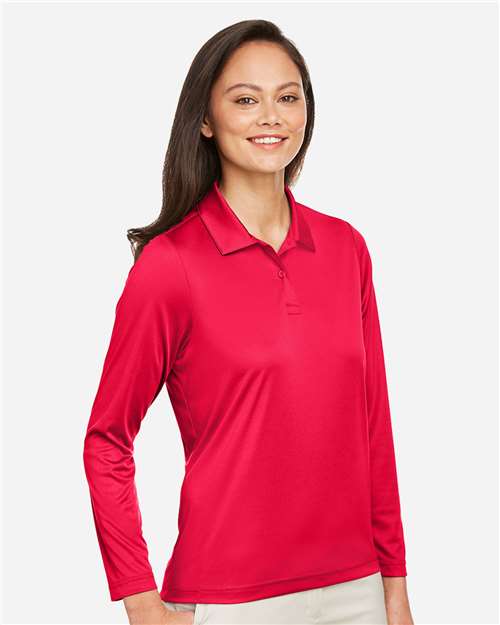 Team 365 Women's Zone Performance Long Sleeve Polo TT51LW