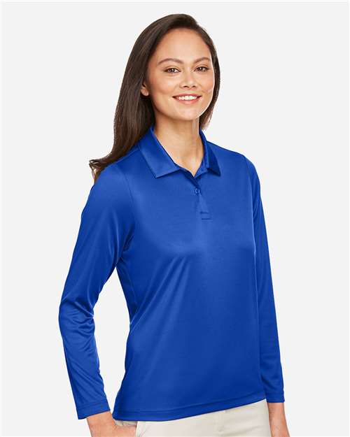 Team 365 Women's Zone Performance Long Sleeve Polo TT51LW