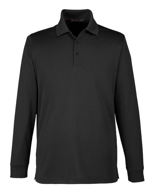 Harriton Men's Advantage Snag Protection Plus IL Long Sleeve Polo M348L