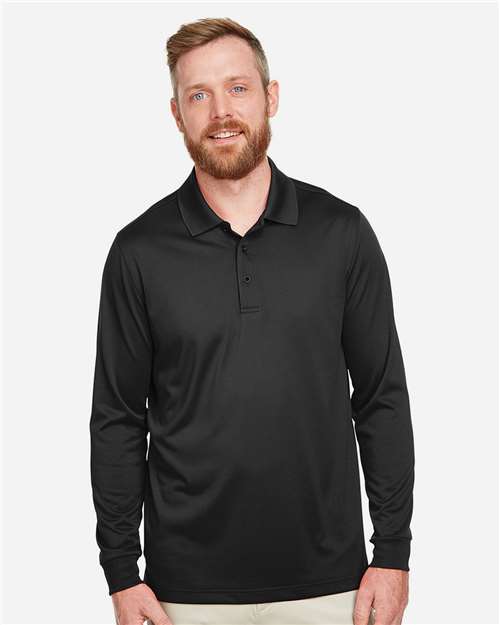 Harriton Men's Advantage Snag Protection Plus IL Long Sleeve Polo M348L