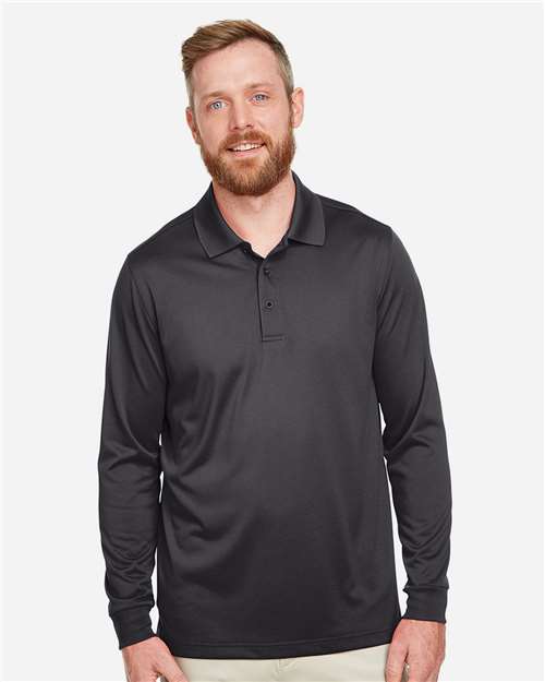 Harriton Men's Advantage Snag Protection Plus IL Long Sleeve Polo M348L