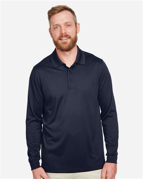 Harriton Men's Advantage Snag Protection Plus IL Long Sleeve Polo M348L
