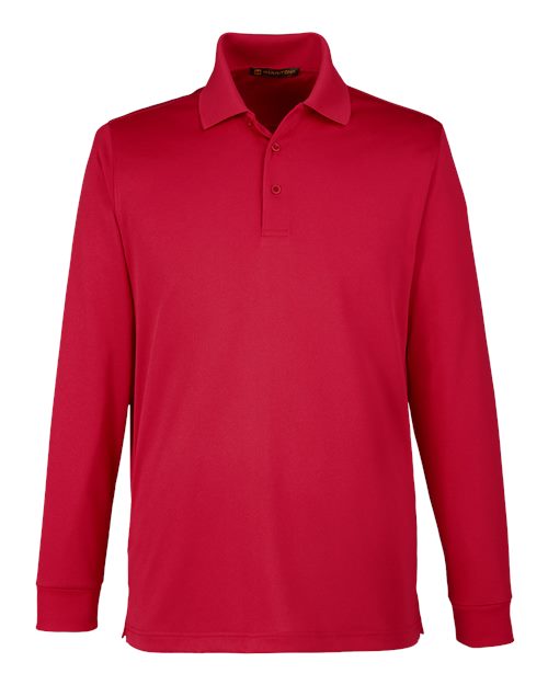 Harriton Men's Advantage Snag Protection Plus IL Long Sleeve Polo M348L