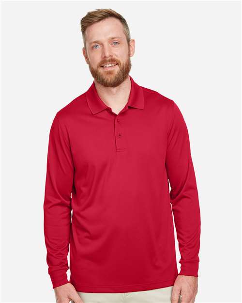 Harriton Men's Advantage Snag Protection Plus IL Long Sleeve Polo M348L