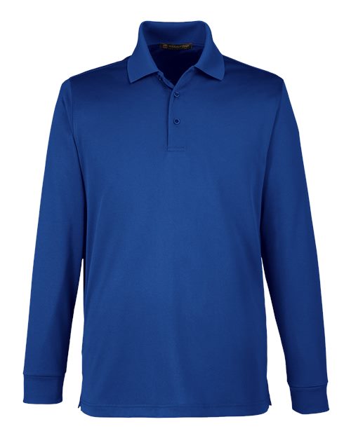 Harriton Men's Advantage Snag Protection Plus IL Long Sleeve Polo M348L