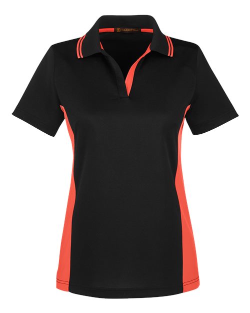 Harriton Women's Flash Snag Protection Plus IL Colorblock Polo M386W