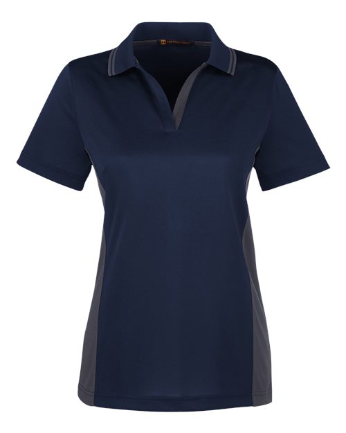 Harriton Women's Flash Snag Protection Plus IL Colorblock Polo M386W