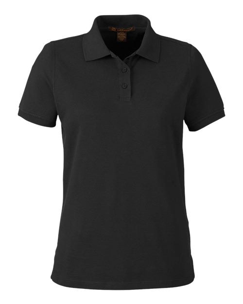 Harriton Women's Valiant Cotton Snag Protect Polo M205W