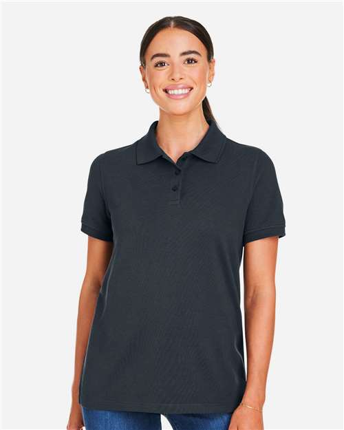 Harriton Women's Valiant Cotton Snag Protect Polo M205W