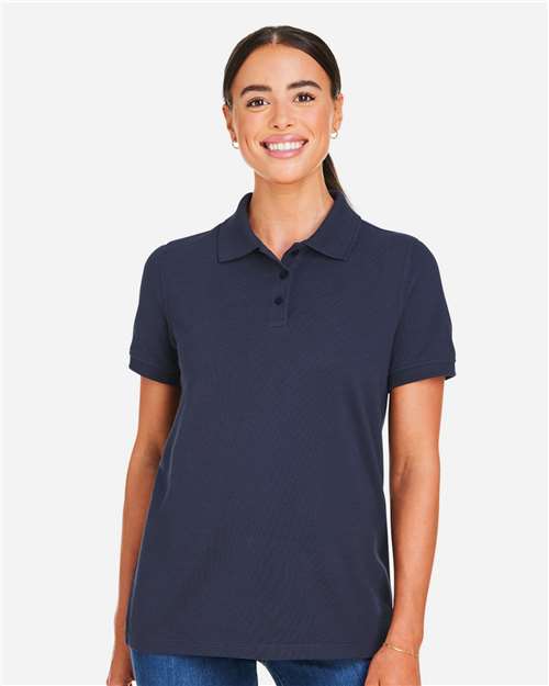 Harriton Women's Valiant Cotton Snag Protect Polo M205W