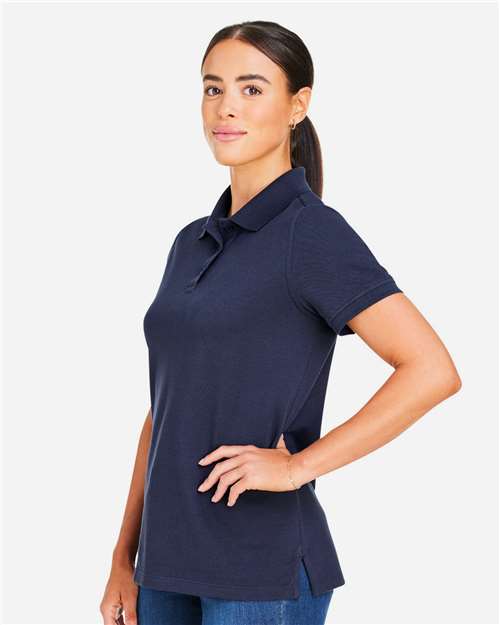 Harriton Women's Valiant Cotton Snag Protect Polo M205W