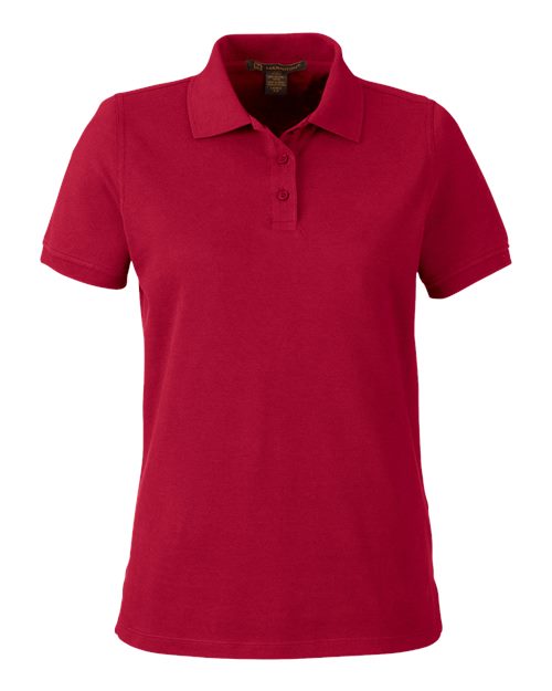 Harriton Women's Valiant Cotton Snag Protect Polo M205W