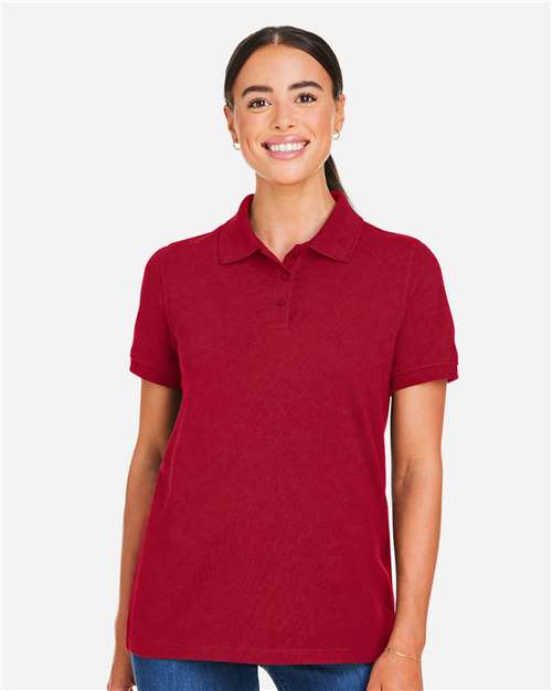 Harriton Women's Valiant Cotton Snag Protect Polo M205W