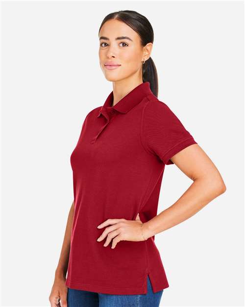 Harriton Women's Valiant Cotton Snag Protect Polo M205W