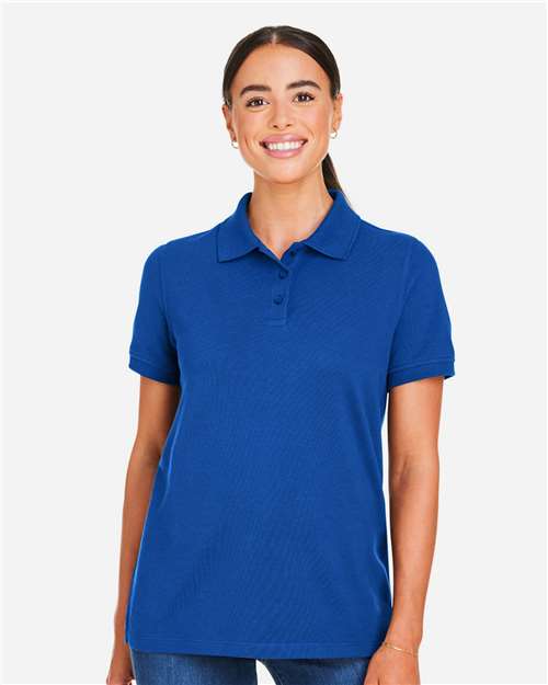 Harriton Women's Valiant Cotton Snag Protect Polo M205W
