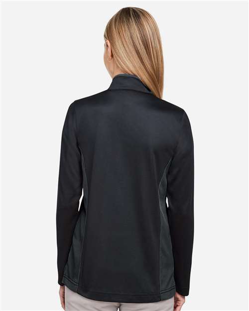 Harriton Women's Flash Snag Protection Plus IL Colorblock Quarter-Zip Pullover M786W
