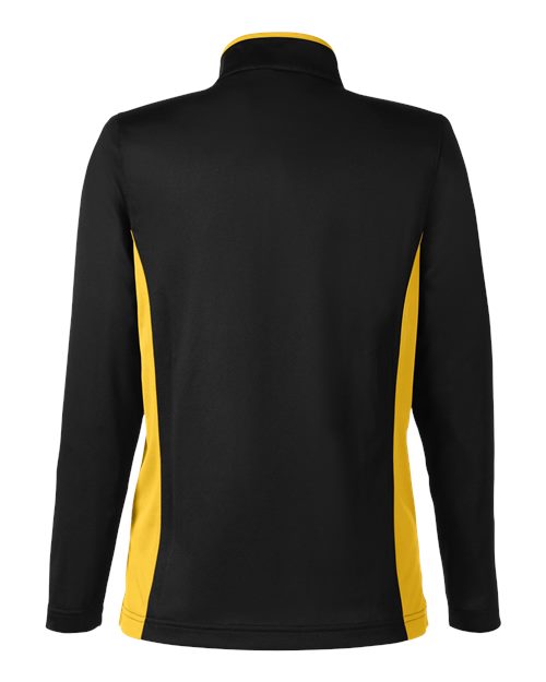 Harriton Women's Flash Snag Protection Plus IL Colorblock Quarter-Zip Pullover M786W