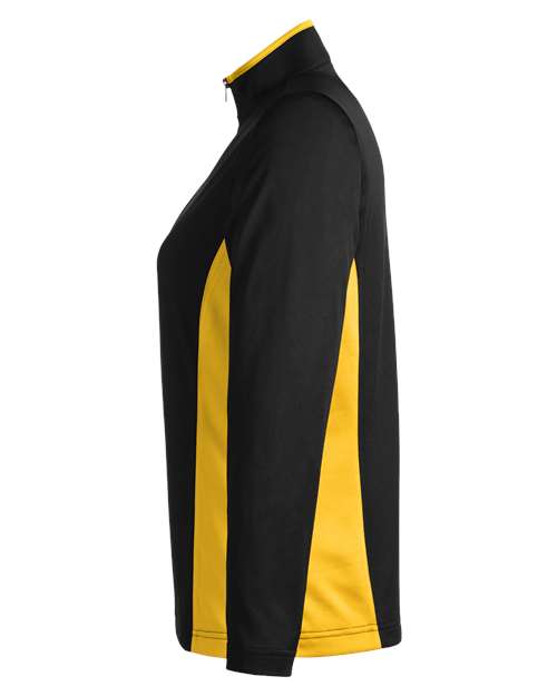 Harriton Women's Flash Snag Protection Plus IL Colorblock Quarter-Zip Pullover M786W