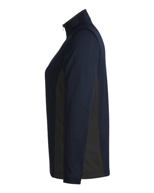 Harriton Women's Flash Snag Protection Plus IL Colorblock Quarter-Zip Pullover M786W