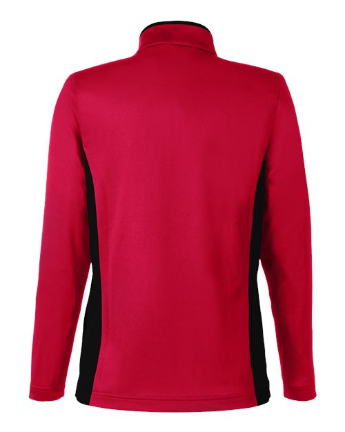Harriton Women's Flash Snag Protection Plus IL Colorblock Quarter-Zip Pullover M786W