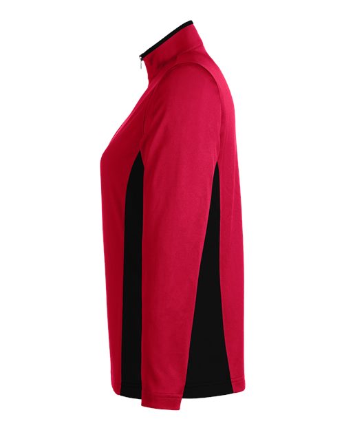 Harriton Women's Flash Snag Protection Plus IL Colorblock Quarter-Zip Pullover M786W