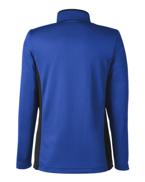 Harriton Women's Flash Snag Protection Plus IL Colorblock Quarter-Zip Pullover M786W