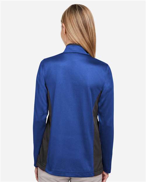 Harriton Women's Flash Snag Protection Plus IL Colorblock Quarter-Zip Pullover M786W