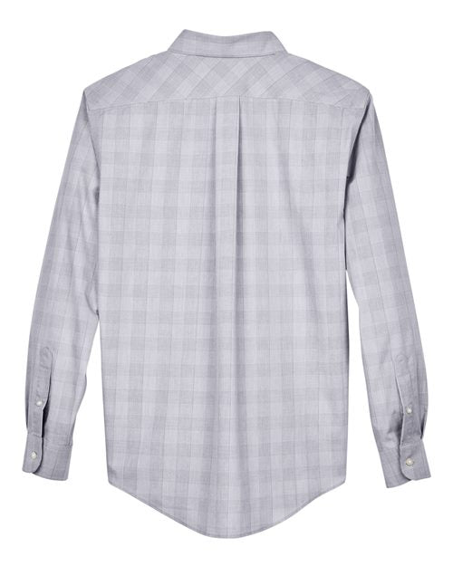 Devon & Jones Men's Crown Collection® Glen Plaid Woven Dress Shirt DG520