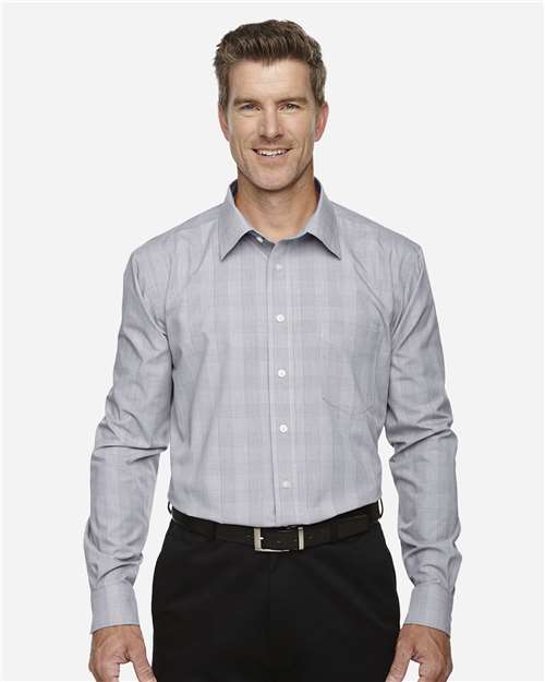 Devon & Jones Men's Crown Collection® Glen Plaid Woven Dress Shirt DG520