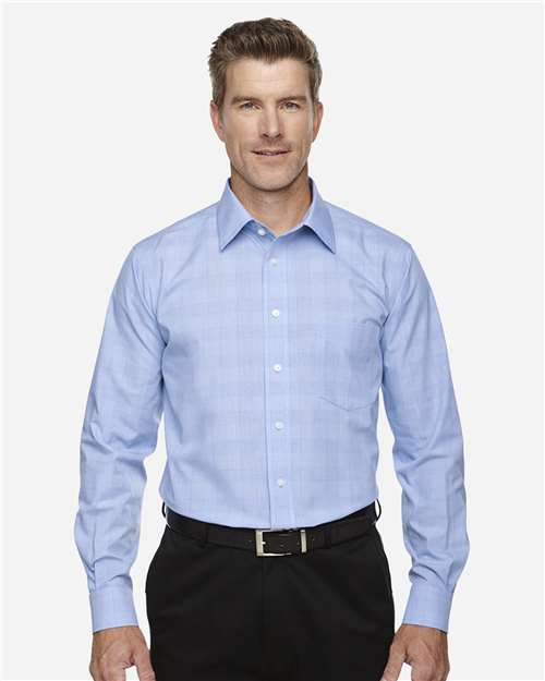 Devon & Jones Men's Crown Collection® Glen Plaid Woven Dress Shirt DG520