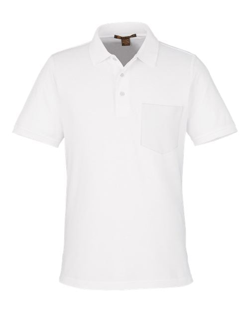Harriton Men's Valiant Cotton Snag Protect Pocket Polo M205P