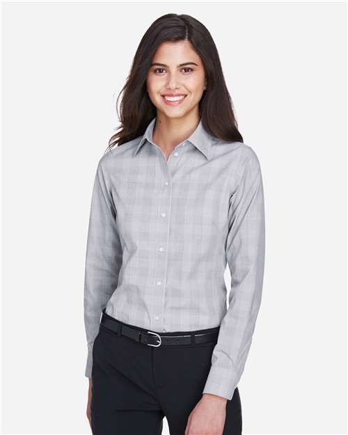 Devon & Jones Women's Crown Collection® Glen Plaid Woven Dress Shirt DG520W